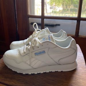 Reebok Classic baby blue and white sneaker